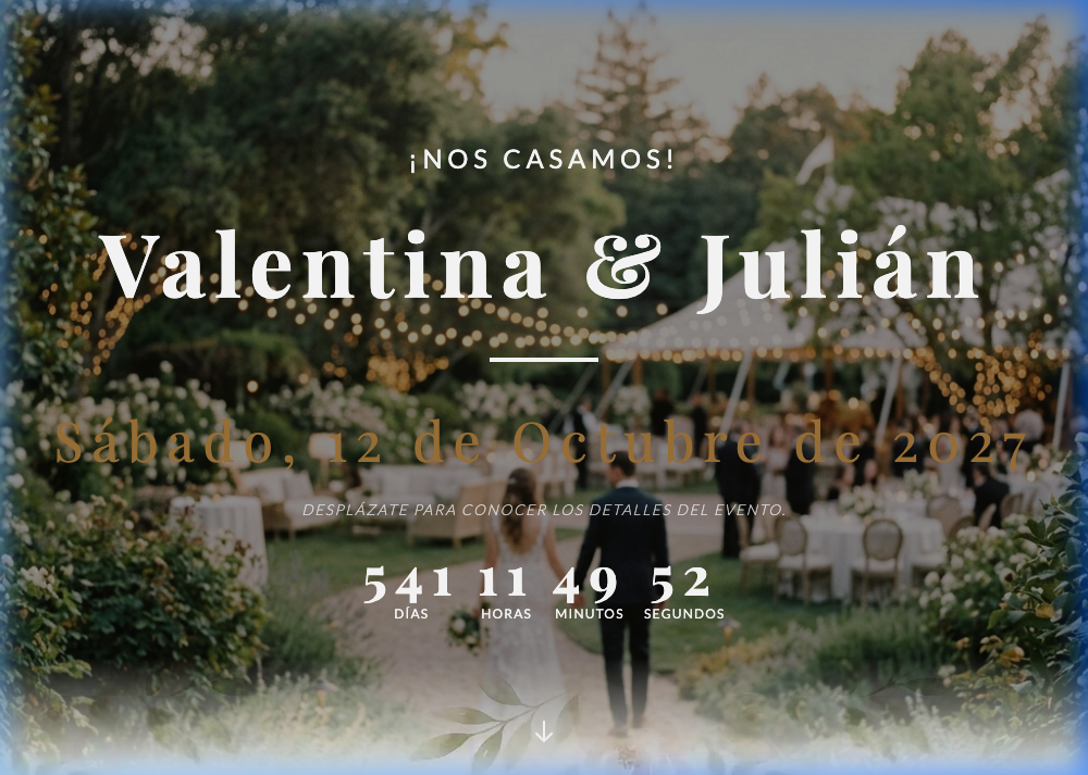 Invitación de Boda Digital